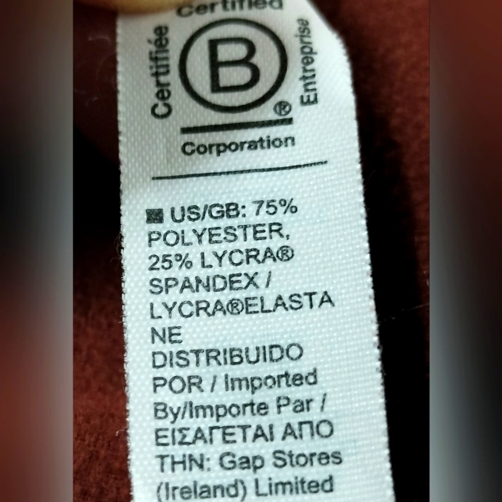 Athleta Rainier Plush Tight 1X Supersonic Dried Cinnamon Fleece Lined Leggings - Picture 11 of 11